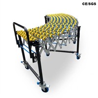 ناقل بكرات مرن تلسكوبي مقاوم للزيت بتصميم متين وسرعة قابلة للتعديل للشاحنات والحاويات