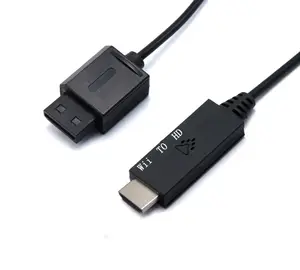 wii game accessories suppliers plug and play Black HD cable 1080P Wii to HD Cable