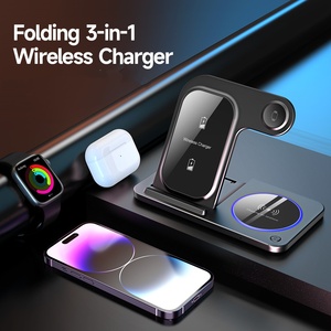 Bán Buôn 3-Trong-1 Từ Loại C 15W Nhanh Chóng Sạc Trạm Biểu Tượng Tùy Chỉnh iPhone 15 Sạc Đứng Với Tai Nghe Phụ Kiện - Product Image 3