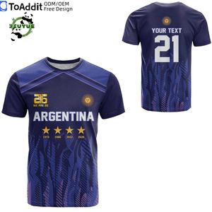 Camiseta de Fútbol de Manga Corta para Hombre, Temporada 2025-2026, Transpirable, de Poliéster, de Secado Rápido, Venta al Por Mayor de Fabricantes Argentinos - Product Image 5