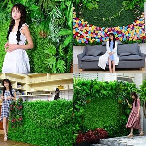 แผ่นผนังหญ้าเทียมตกแต่งสวนภายนอก G-894 ป้องกันรังสียูวี ผลิตจากพลาสติก สำหรับตกแต่งผนัง - Product Image 4