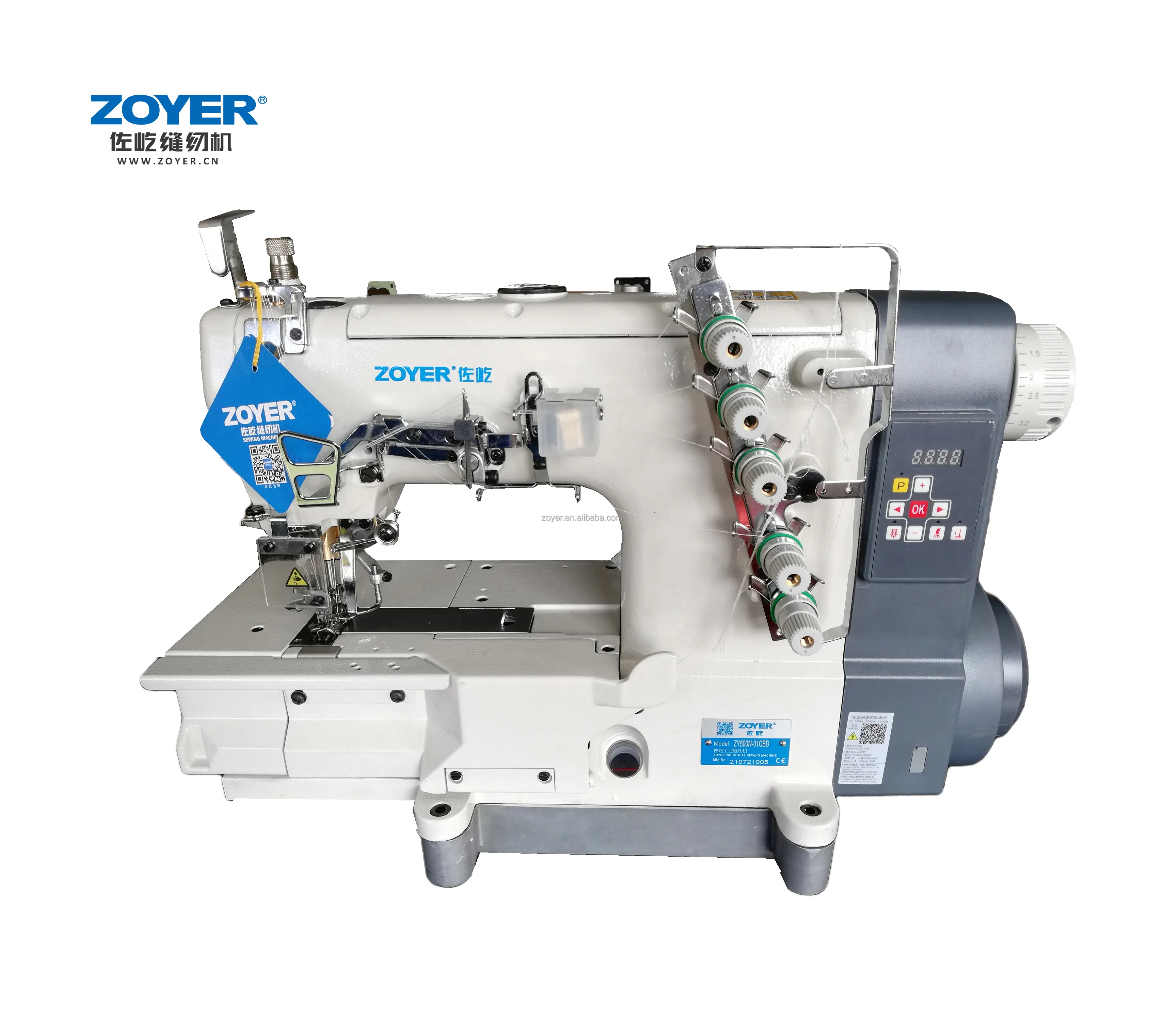 ZY500N-01CBD Direct Drive Hoge Snelheid Naden Interlock Naaien Cover Stitch Industriële Machine