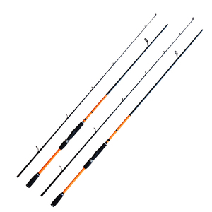 2.4m/2.7m <span class=keywords><strong>truite</strong></span>/jiging ultra <span class=keywords><strong>léger</strong></span> haute fibre de carbone M Power M action de pêche 2 sections canne à leurre spinning - Product Image 1