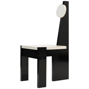 Sedia moderna arte erotica in nero lacca di sculpura per l'home Office sala da pranzo e bagno uso di vetro progettato sedia da pranzo - Product Image 1