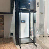 Ascenseur hydraulique sans obstacle pour maison, en acier inoxydable, pour villa résidentielle, entrepôt, cuisine, design moderne, sûr