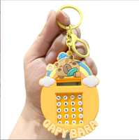Porte-clés publicitaire en PVC, mini-lampe calculatrice, jouet labyrinthe pour enfants, motif koala mignon, style dessin animé, vente en gros