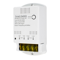 Module de relais intelligent Wi-Fi 30A pour interrupteur d'éclairage à commande à distance, compatible Alexa, 85-250V 220V 110V, sortie 10A 20A, en plastique pour la maison