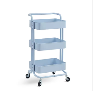 Estante de Almacenamiento Móvil Multifuncional, Pequeño, Ecológico y Moderno de Acero al Carbono para Salón de Belleza y Sala de Estar, Juego de Herramientas de Maquillaje - Product Image 6