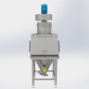 Tolva de línea de montaje con máquina tamizadora vibratoria incorporada Tolva basculante - Product Image 3