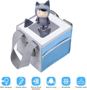 Accessoires Toniebox, panier de rangement pliable en tissu avec poignée pour figurines Tonie, bleu, 2 ans et plus, écologique - Product Image 5