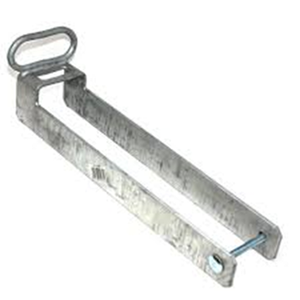 Tige de maintien de <span class=keywords><strong>portail</strong></span> en bois, goujon de fixation au <span class=keywords><strong>sol</strong></span> pour <span class=keywords><strong>portail</strong></span> en bois, noir - Product Image 3