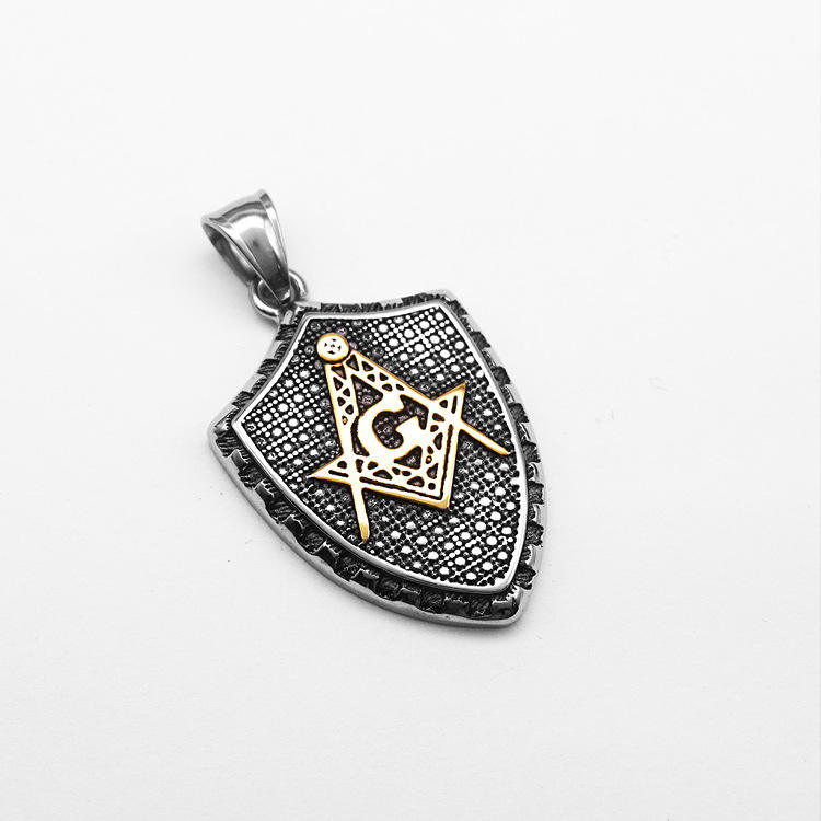 จี้เดี่ยวสีเงินสีทองไม่มีโซ่