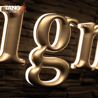 Lettres en acrylique 3D en relief personnalisées avec rétroéclairage LED, étanches IP65, pour la publicité en vitrine commerciale et la décoration des entreprises