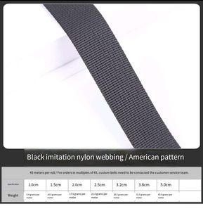 Ceinture de sécurité automobile noire épaisse à 3 points, imitation sangle avec motif en zigzag, en nylon et tissu textile - Product Image 5