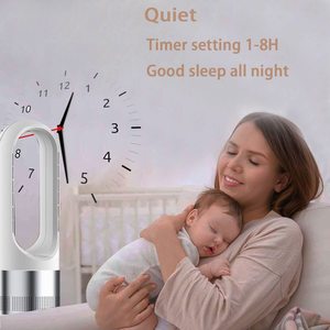 مروحة برج صغيرة من دون شفرات مروحة برج سهلة التركيب <span class=keywords><strong>8</strong></span> سرعّات رياح للمنزل والفنادق - Product Image 5