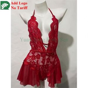 Ropa interior de una pieza Sexy de encaje transparente de talla grande para mujer china al por mayor - Product Image 6