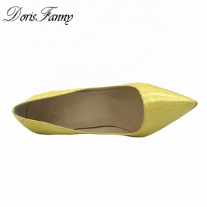Yellow Summer Thin <b>Heels</b> Women's Fashion Fancy Luxury Mary Jane Pumps Super High 2023 Party Wedding Stiletto Shoes Sexy - Product Image 4