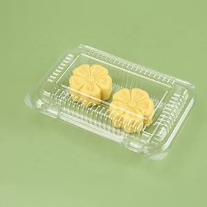 Atacado descartável <span class=keywords><strong>Food</strong></span> Grade Material retangular <span class=keywords><strong>Pet</strong></span> Treat Recipiente De Armazenamento De Alimentos para Padaria Reciclável claro Caixas De Plástico - Product Image 2