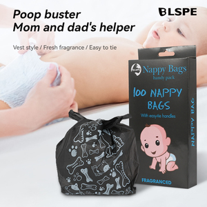 Custom descartável HDPE plástico fralda sacos Eco-Friendly portátil impermeável bebê fralda sacos para uso de cuidados pessoais - Product Image 3