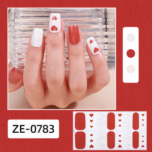 Fabricant Fournisseur Saint Valentin Série 3D Nail Art Autocollants <span class=keywords><strong>Français</strong></span> Lèvres Rouges Forme de Coeur Brillant Romantique Rose <span class=keywords><strong>Amour</strong></span> Design - Product Image 3
