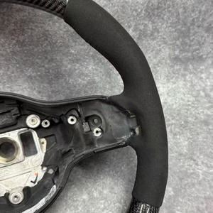 Volant en fibre de carbone pour <span class=keywords><strong>Mercedes</strong></span> <span class=keywords><strong>Classe</strong></span> A, compatible avec les modèles <span class=keywords><strong>Mercedes</strong></span> Bne W177 W176 W238 W205 W222 W204 C230 W212 W211 - Product Image 4