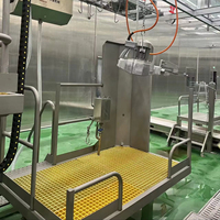 Équipement d'abattage de bétail industriel personnalisable avec plateforme élévatrice pneumatique pour le traitement du bétail