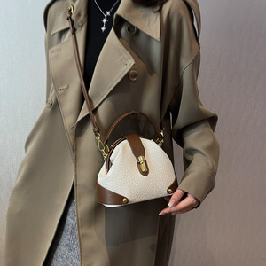 WT0055 Bolso de Mano de Lujo para Mujer 2025, Nuevo Estilo, Color Combinado, Bolso Bandolera y de Mano con Cierre de Presión - Product Image 3