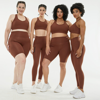 MIQI nouveauté Gym Fitness ensembles grande taille Oem taille haute Butt Lift grande taille Yoga ensembles femmes vêtements de sport