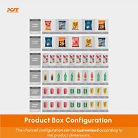 Distributeur automatique de boissons et de snacks réfrigérés, distributeur intelligent de boissons, paiement par espèces, pièces et cartes, libre-service