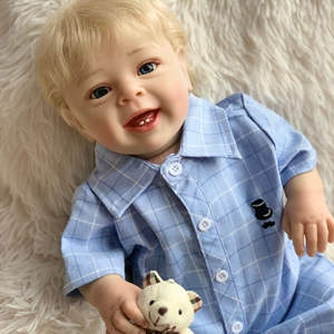 Muñecas R&B <span class=keywords><strong>Reborn</strong></span> que Hacen Pipí, Bebés Complementarios Gemelos, Más de 10000 Muñecas de Silicona, Kit de Niña sin Pintar - Product Image 1