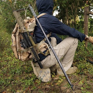 Bastone da Trekking Pieghevole Multifunzionale per Autodifesa per Escursionismo Alpinismo e Campeggio all'Aperto Nuovo Set <span class=keywords><strong>in</strong></span> Lega di Alluminio - Product Image 3