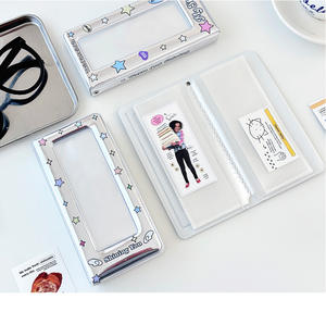 Prêt à Expédier Kpop Cadeaux 1p 4cut Recueillir Livre Photo Bande Album Métal Couleur Argent 2x6 Photostrip Livre - Product Image 3