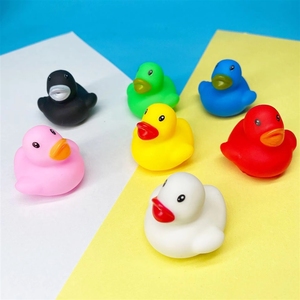 Recrutement de distributeurs – Sans pression sur les stocks – <span class=keywords><strong>Canard</strong></span> jaune en caoutchouc à yeux ronds pour le bain des enfants, mini-<span class=keywords><strong>canard</strong></span> coloré en plastique qui couine et coule - Product Image 6