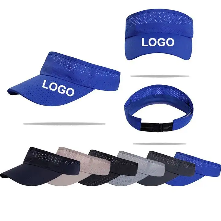 Chapeau vierge avec Logo personnalisé de haute qualité, casquette de Golf, loisirs de plein air, Polyester brodé, visière de course pour femmes