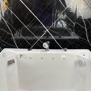 Baignoire pour animaux de compagnie de luxe en acrylique écologique multifonctionnelle haut de gamme EUR PET pour une utilisation à domicile dans la salle de bain pour chiens, chats et petits animaux - Product Image 6