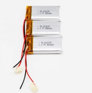602035 400 mAh 3,7 V RC curved lithium polymer Ion battery with NTC electric scooter charger module - Product Image 3