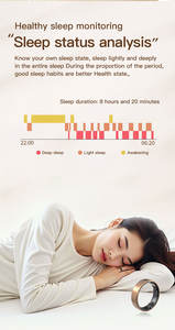 Smart Ring OEM 2025 Health Tracker Ring Kompatibel für Android 9.0 und iOS 10+ mit APP, Gesundheitsmonitor, IP68, Schlafmonitor - Product Image 4