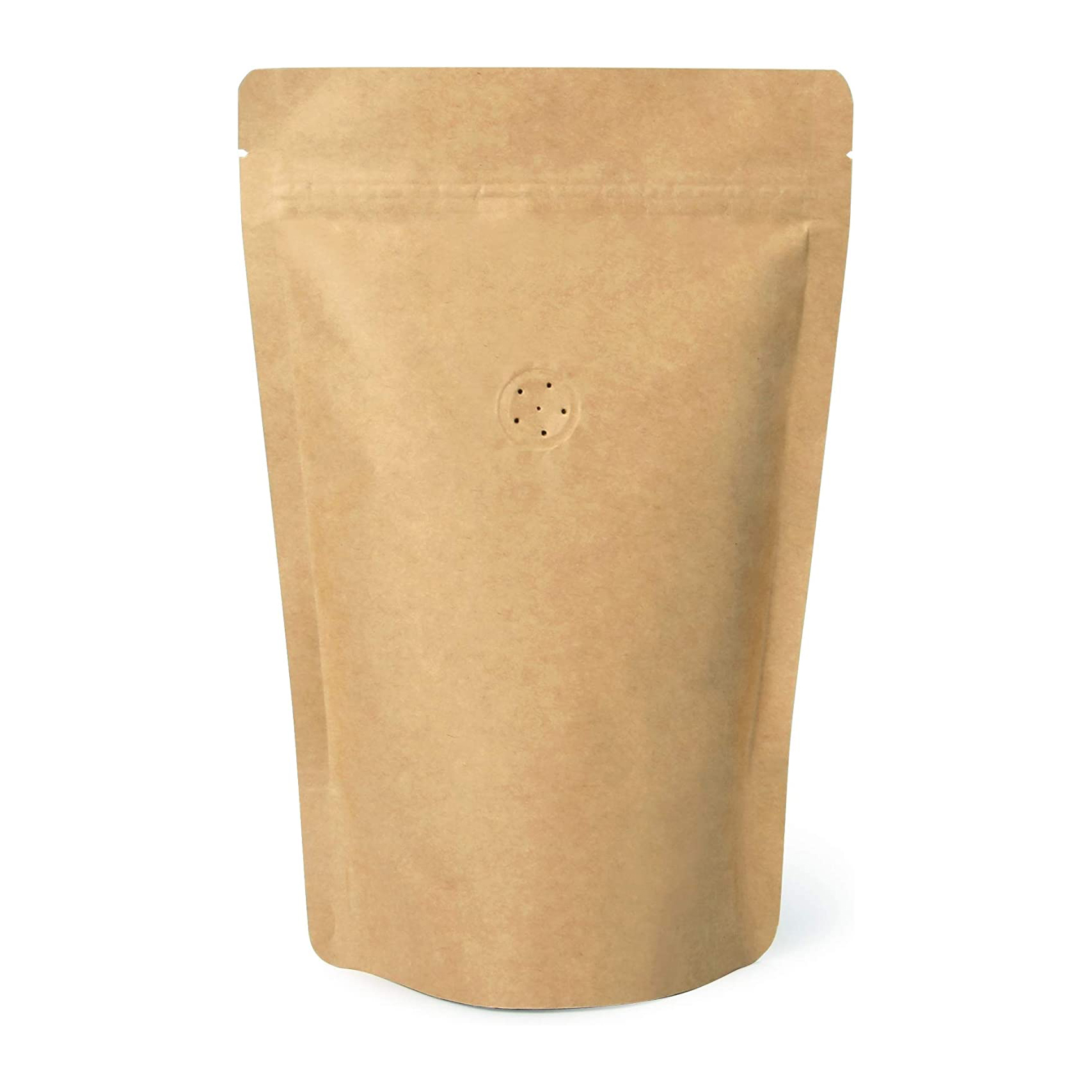 Custom Printed 250g 500g Kraft Paper Coffee Bag Recyclable Stand up Pouch Coffee Packaging Bags With Valve and Zipper