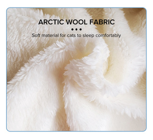 Cama para Gatos Creativa y <span class=keywords><strong>Bonita</strong></span>, <span class=keywords><strong>Cueva</strong></span> Rectangular Portátil para Invierno, Bolsa de Dormir Cómoda para Gatos con Cola Extraíble y Lavable - Product Image 5