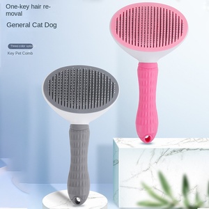 Hiphoppet OEM & ODM Fabricante <span class=keywords><strong>Pet</strong></span> Grooming Escova Auto Limpeza Slicker Escova Pente para Cães Gatos Remove Cabelo Solto & Tangles - Product Image 2