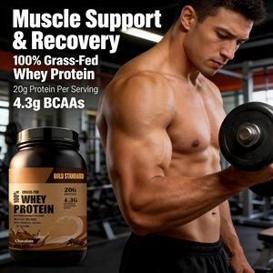 Bioby OEM Private Label Gold Standard <span class=keywords><strong>Whey</strong></span> Protein Powder pour soutenir la récupération musculaire 20g Chocolat Adulte - Product Image 3