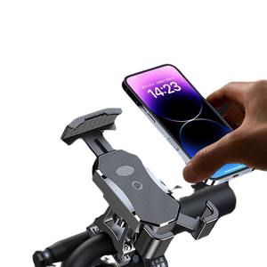 Support de téléphone à montage rapide, 25.4 Mm, absorbant les chocs, pour moto, vélo électrique, livraison, navigation, style guidon - Product Image 3