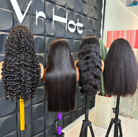 Los Mejores Proveedores de Cabello Chino de Alibaba, Peluca Frontal de Encaje HD 13x6, Pelucas de Cabello Humano al por Mayor, Pelucas Frontales de Encaje para Mujeres Negras