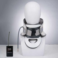 Pompe à air électrique pour étirement du cou, dispositif de traction, support cervical, attelle de menton réglable, collier cervical gonflable pour usage domestique