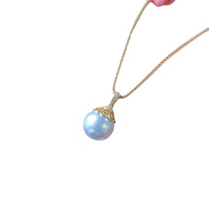 Colgante de Plata S925 para DIY, Cuentas Redondas de 8-11mm y Colgante de Collar con Forma de Bola con Soporte Vacío, Estilo Moderno-3920 - Product Image 4