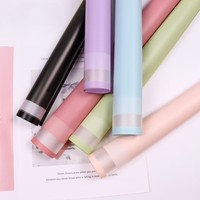 Kertas Pembungkus Buket Bunga Tahan Air Tebal Multi-warna Terlaris, Gaya Elegan, Hadiah untuk Toko Bunga