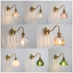 Applique murale en verre moderne et créative en <span class=keywords><strong>tube</strong></span> incurvé doré pour le salon, la chambre à manger, style français, lampe murale de luxe - Product Image 2