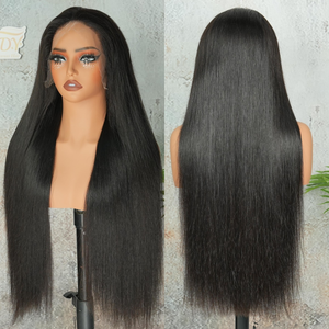Parrucche di <span class=keywords><strong>capelli</strong></span> umani lisci come seta, con frontale in pizzo HD, <span class=keywords><strong>capelli</strong></span> vietnamiti grezzi, a doppia trama, pre-strappate, senza colla, fornitori di parrucche. - Product Image 2
