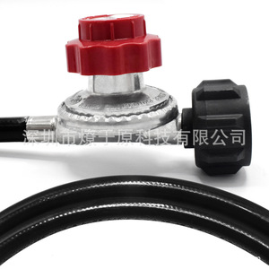 วาล์วลดแรงดัน 0-30PSI พร้อมสายโลหะสำหรับใช้งานกับแก๊ส - Product Image 2