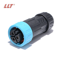 Connecteur étanche IP68 mâle-femelle à verrouillage rapide pour driver LED, prise à vis autobloquante à 3 broches, 600V 20A, LLT M19